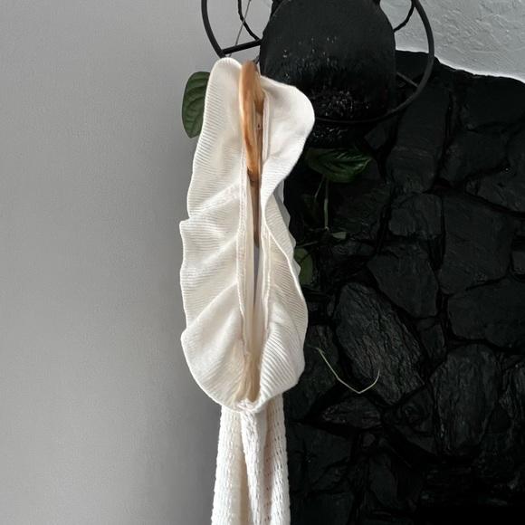 Anthropologie Ruffled Pointelle
Mini Dress Size XL Ivory - Picture 4 of 7